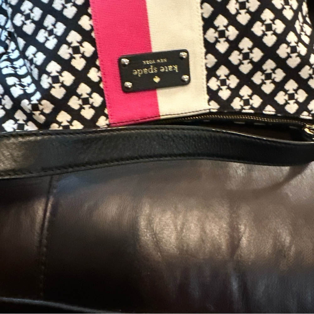 Kate Spade Black and Pink Patterned HOBO Bag - Picture 5 of 10